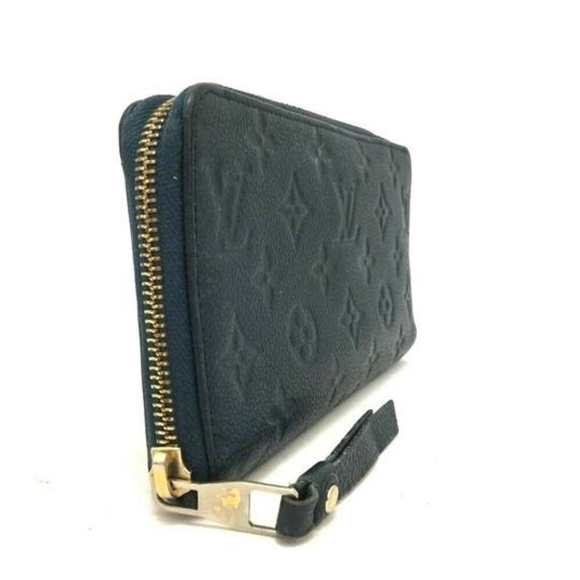 100% Auth Louis Vuitton Long Empreinte Leather Zip - Picture 4 of 8
